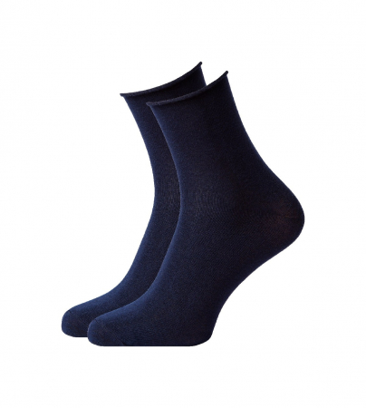 Sosete fara elastic - Sosete bumbac fara elastic bleumarin