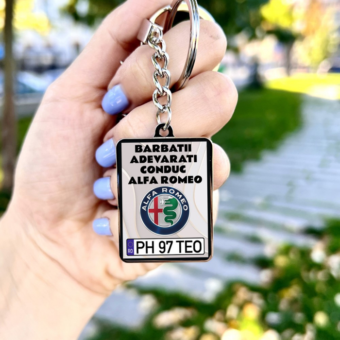 Breloc ALFA ROMEO Personalizat -Barbatii adevarati [2]