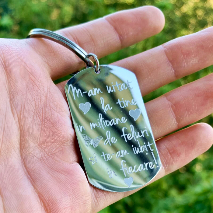 Breloc Army Placuta 50 Mm Personalizat cu mesaj [3]
