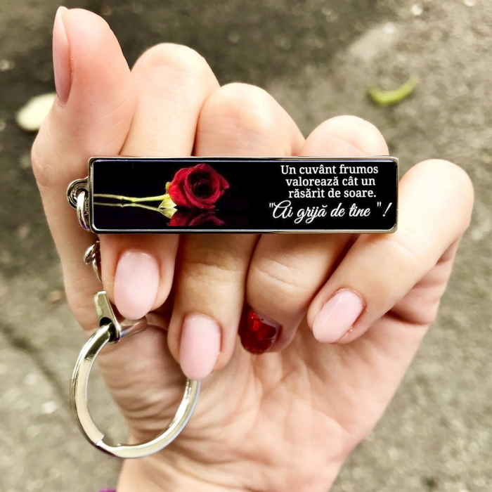 Breloc personalizat - Ai grija de tine [1]