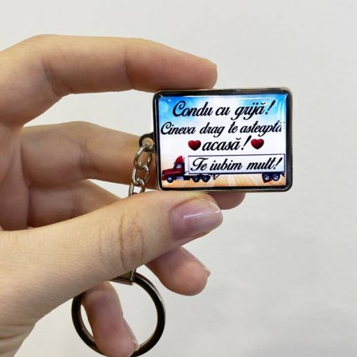 Breloc Cheie Personalizat cu Mesaj – Camion [2]