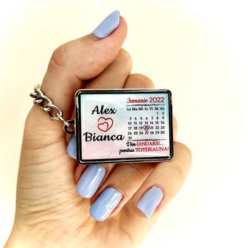 Breloc Nume si Calendar Personalizat [4]