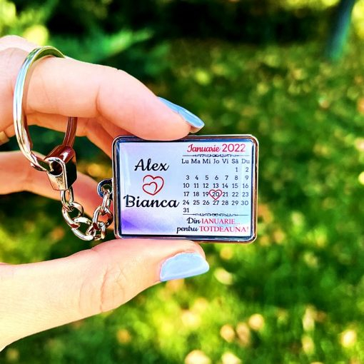 Breloc Nume si Calendar Personalizat [2]