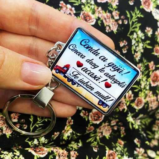 Breloc Cheie Personalizat cu Mesaj – Camion [3]