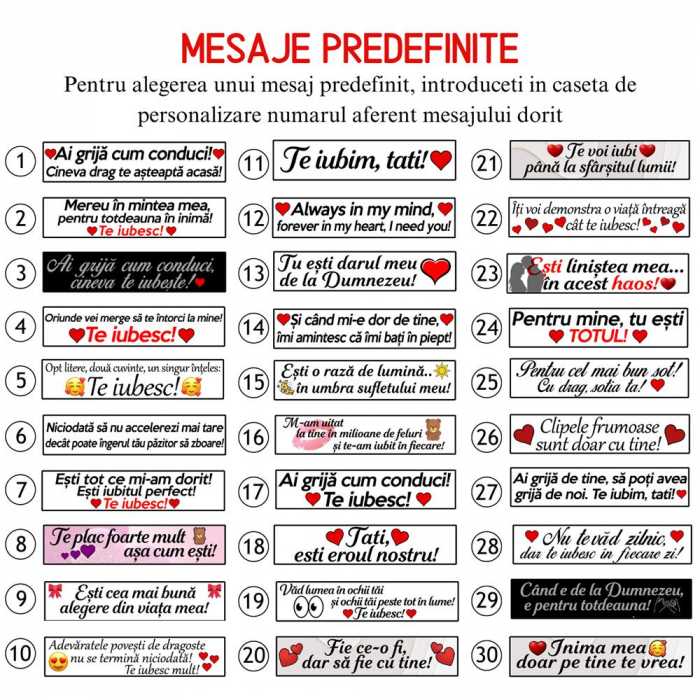 Breloc personalizat cu poza si mesaj – Te iubesc! [5]