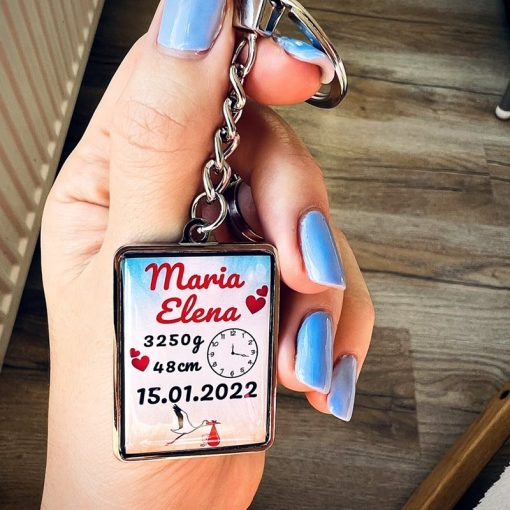 Breloc Ceas Bebelus Personalizat – Ceasul Bebelusului [3]
