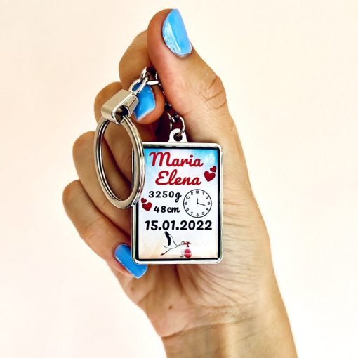 Breloc Ceas Bebelus Personalizat – Ceasul Bebelusului [2]