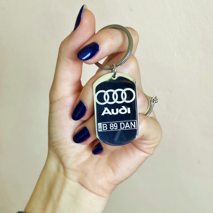 Breloc personalizat gravat AUDI [2]