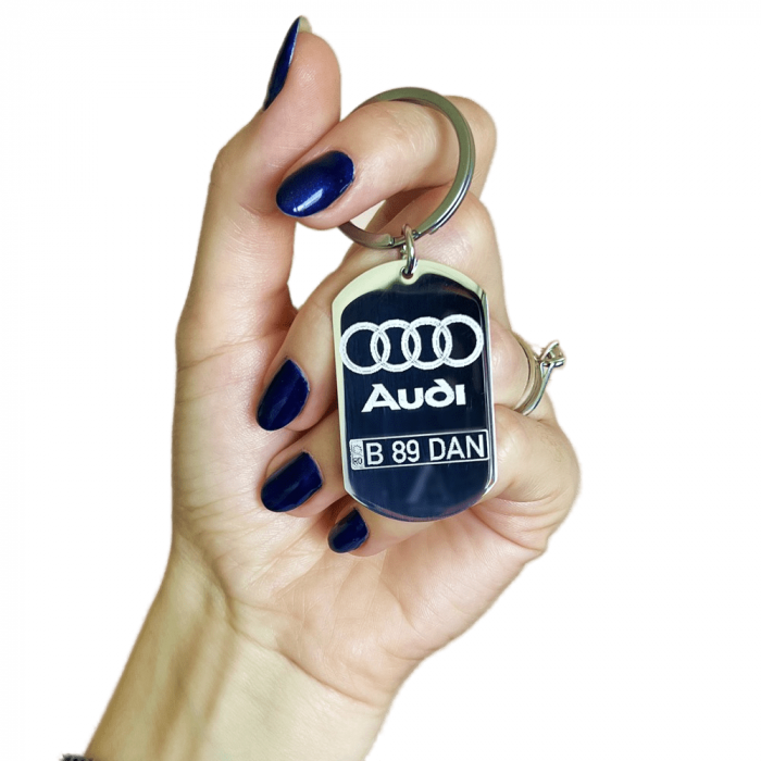 Breloc personalizat gravat AUDI [3]