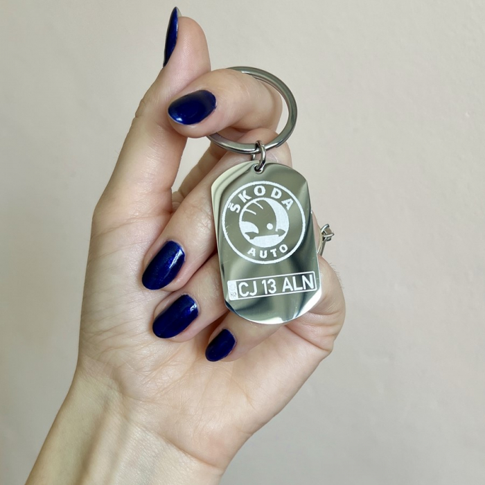 Breloc personalizat gravat SKODA [3]