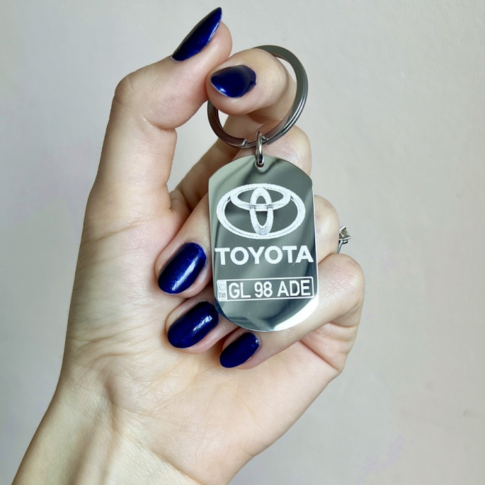 Breloc personalizat gravat TOYOTA [3]
