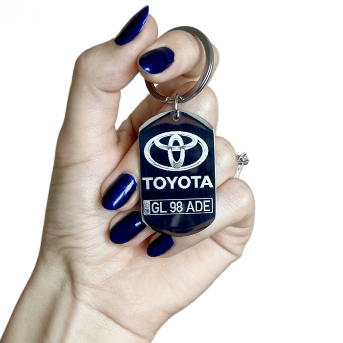 Breloc personalizat gravat TOYOTA [2]