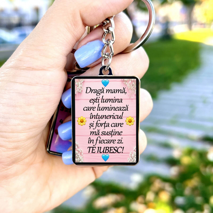 Breloc personalizat-mama draga [3]