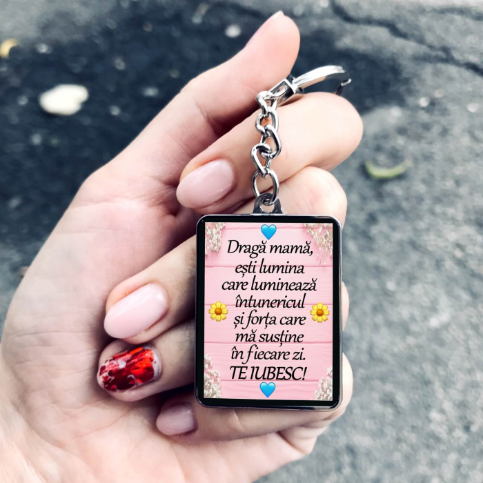 Breloc personalizat-mama draga [2]