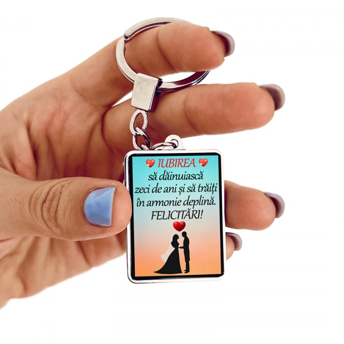 Breloc personalizat proaspat casatoriti [1]