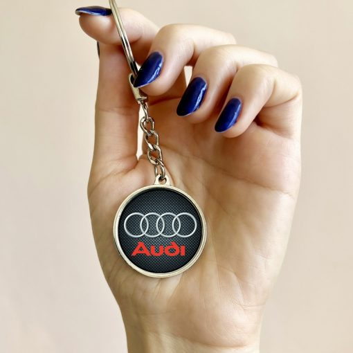 Breloc personalizat rotund marca masinii – Audi [2]