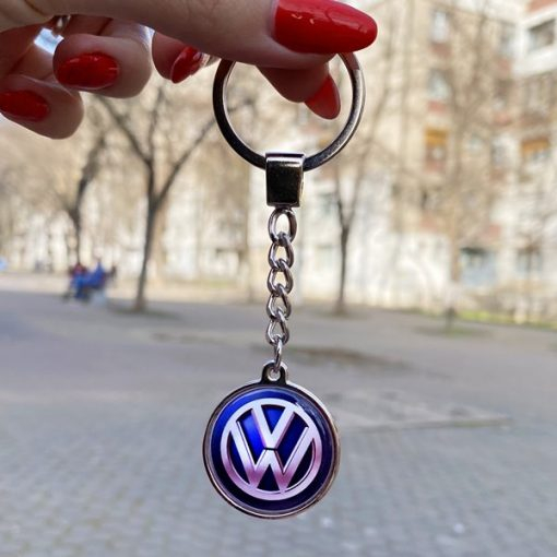 Breloc rotund personalizat cu sigla masinii [2]