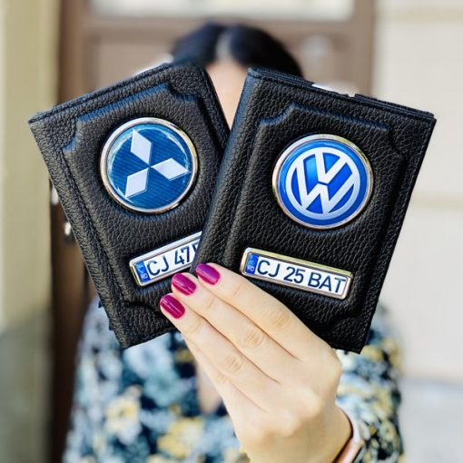 Pachet Doua Port Acte Piele Personalizate cu Sigla Masinii [2]