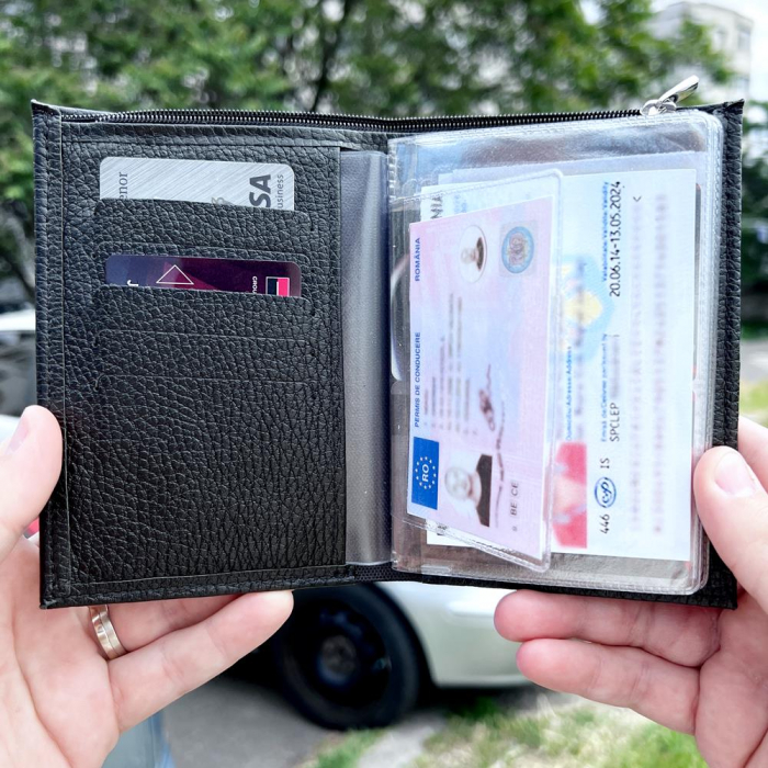 Pachet Doua Portofele din Piele Personalizate cu Sigla Masinii-SKODA [6]