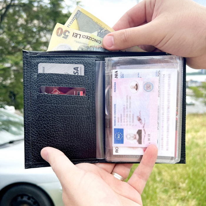 Pachet Doua Portofele din Piele Personalizate cu Sigla Masinii-SKODA [7]