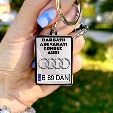 Breloc personalizat auto - Breloc Audi Personalizat -Barbatii adevarati