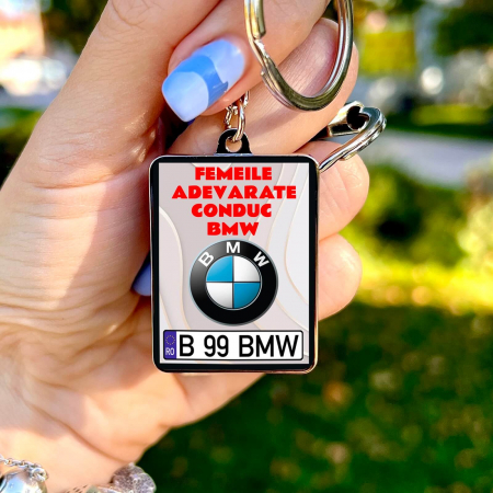 Breloc cheie auto - Breloc BMW Personalizat -Femeile adevarate
