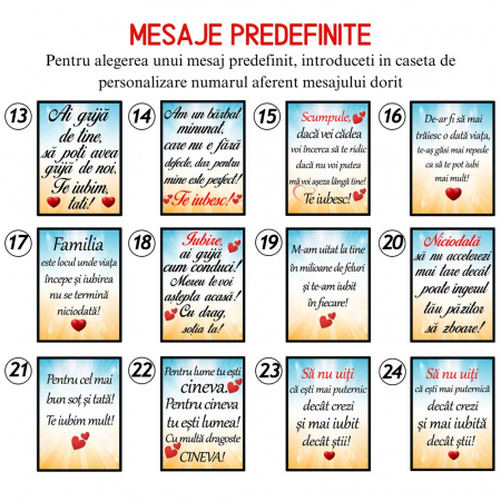 Breloc Pentru Cupluri Personalizat cu Mesaj – Nu Te Vad Zilnic Dar Te Iubesc In Fiecare Zi! [4]