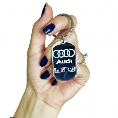 Breloc personalizat gravat AUDI [2]