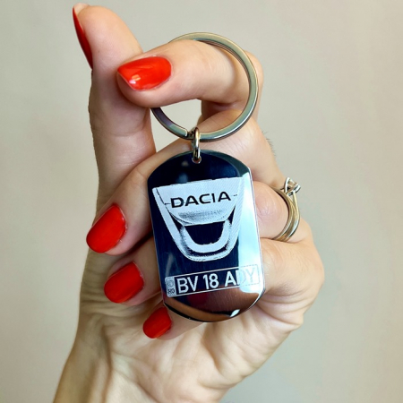 Breloc personalizat gravat DACIA [1]