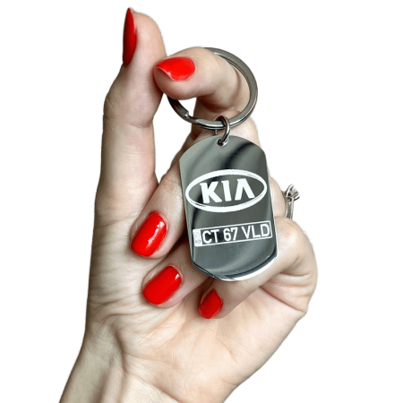 Breloc personalizat auto - Breloc personalizat gravat KIA