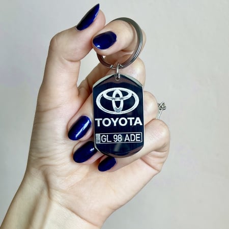 Breloc TOYOTA - Breloc personalizat gravat TOYOTA