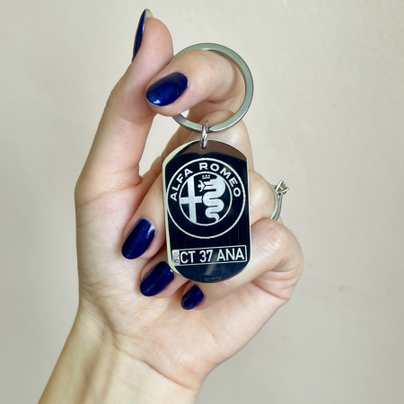 Breloc personalizat gravat ALFA ROMEO [1]