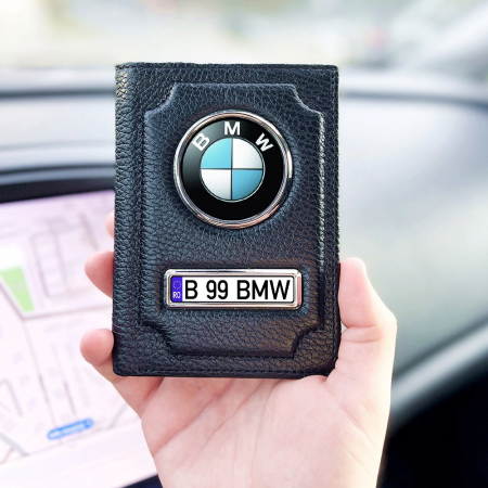 Port acte auto - Port Acte Auto din Piele Personalizat – BMW