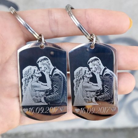 Placuta army - Brelocuri Personalizate cu Poza si Mesaj Cuplu, Placute Army 50 Mm Personalizat Gravura – Data Aniversara