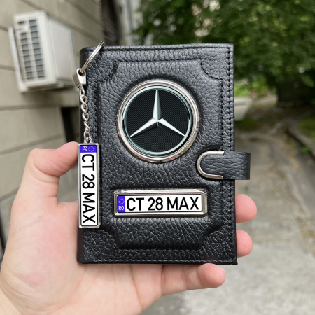 Pachet Portofel din piele cu prindere si breloc – MERCEDES [0]