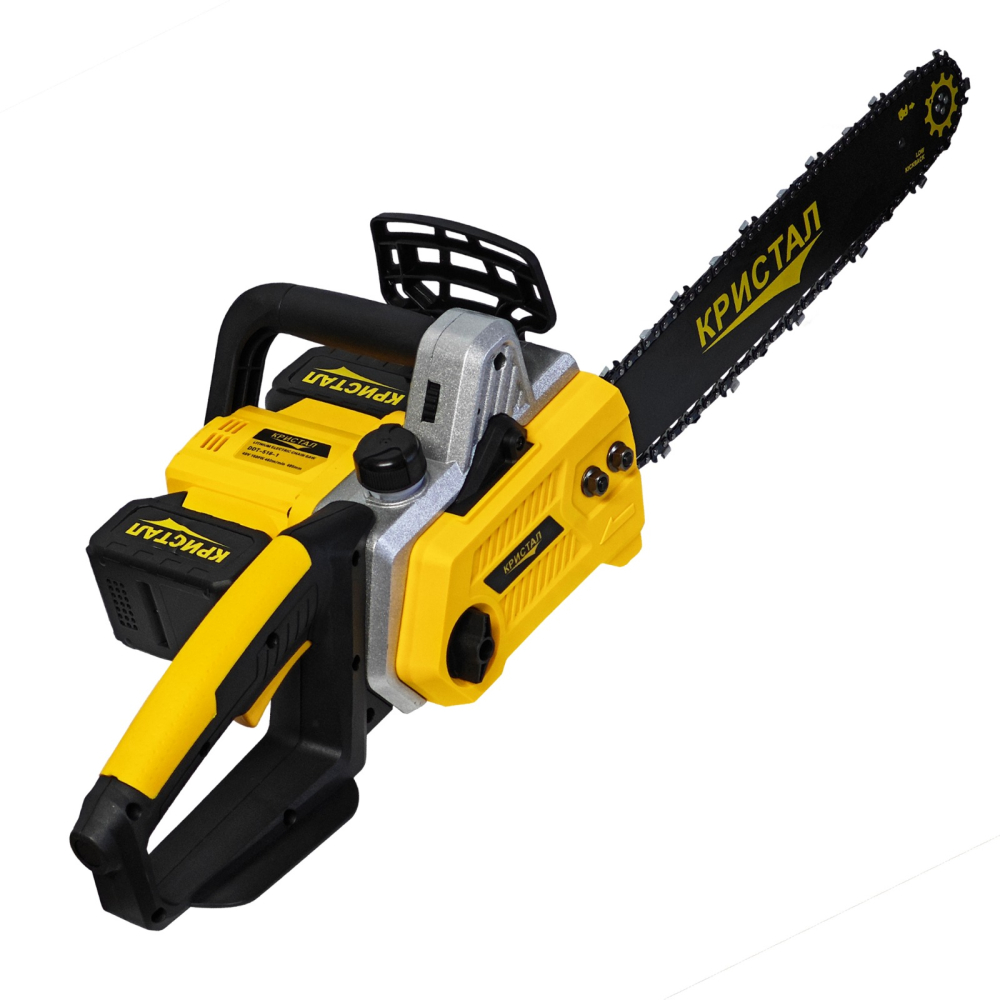 Drujba, mini fierastrau cu 2 acumulator DDT-CRISTAL, 48V, 1600W, 4800rot/min, 5A, Brushless, Motor fara perii, lungimea lamei de 405mm, 2 lame, 2 lanturi, ideala pentru taierea lemnelor de foc [2]