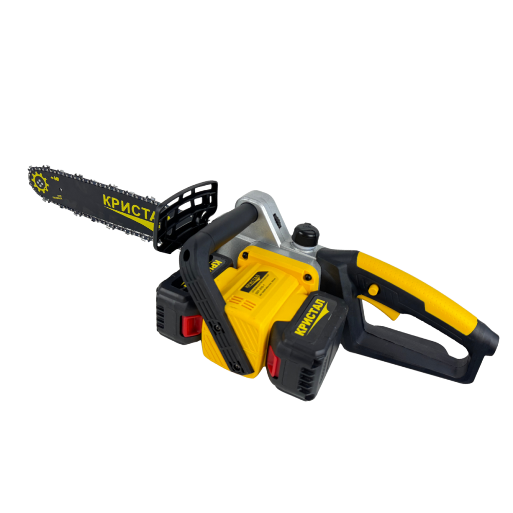 Drujba, mini fierastrau cu 2 acumulator DDT-CRISTAL, 48V, 1600W, 4800rot/min, 5A, Brushless, Motor fara perii, lungimea lamei de 405mm, 2 lame, 2 lanturi, ideala pentru taierea lemnelor de foc [4]