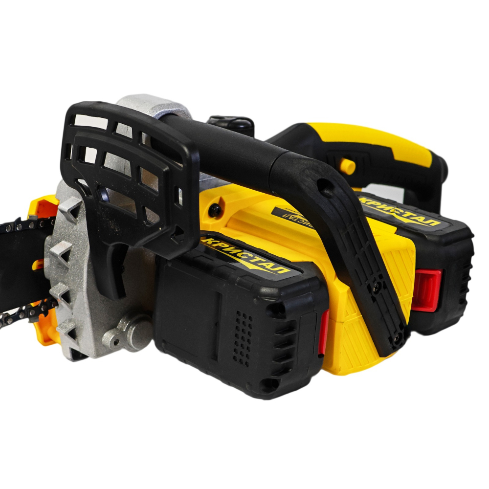 Drujba, mini fierastrau cu 2 acumulator DDT-CRISTAL, 48V, 1600W, 4800rot/min, 5A, Brushless, Motor fara perii, lungimea lamei de 405mm, 2 lame, 2 lanturi, ideala pentru taierea lemnelor de foc [3]