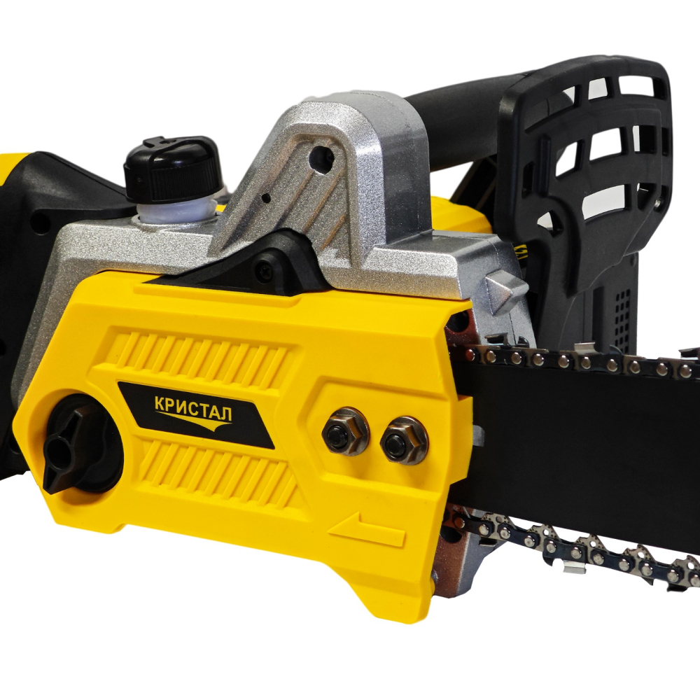 Drujba, mini fierastrau cu 2 acumulator DDT-CRISTAL, 48V, 1600W, 4800rot/min, 5A, Brushless, Motor fara perii, lungimea lamei de 405mm, 2 lame, 2 lanturi, ideala pentru taierea lemnelor de foc [10]