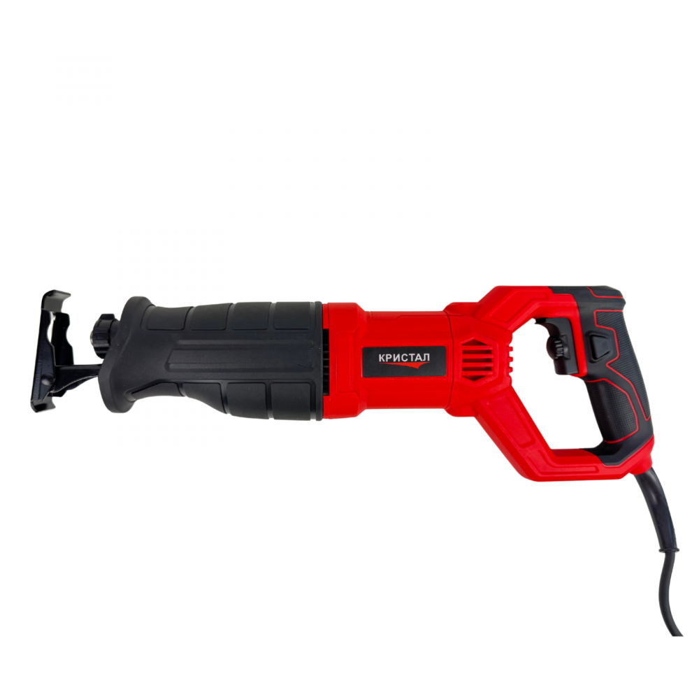 Fierastrau pendular tip sabie DDT CRISTAL, Adancime de Taiere 200 mm Lemn, 8mm Otel, 12mm Aluminiu, 900 W, Viteza Variabila  3000 rpm, ROSU [7]