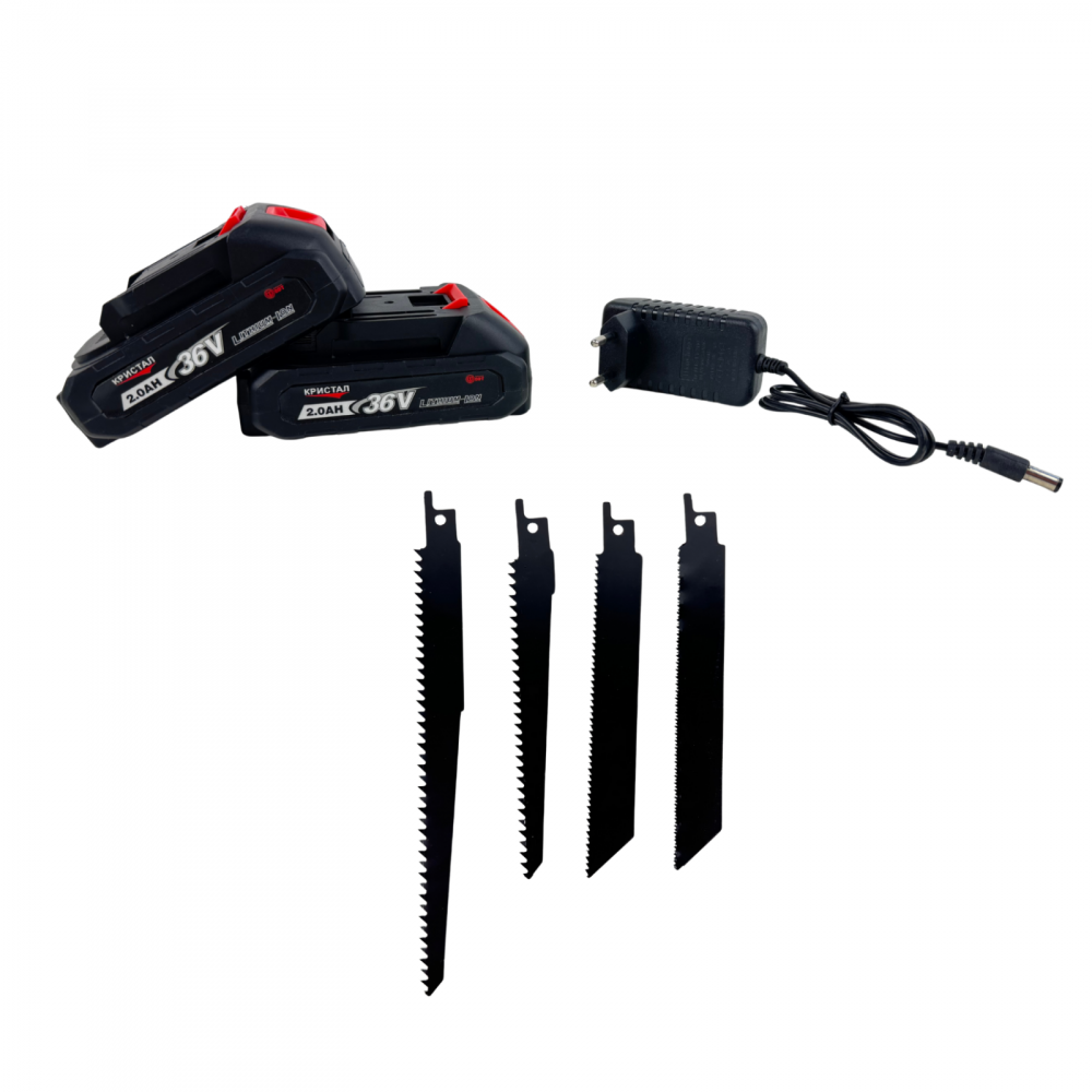 Fierastrau tip sabie cu acumulator DDT CRISTAL 36V, Viteza Variabila , Adancime de Taiere 115mm Lemn, 8mm Otel, 12mm Aluminiu, 2 baterii + încarcator, valiza de transport [6]