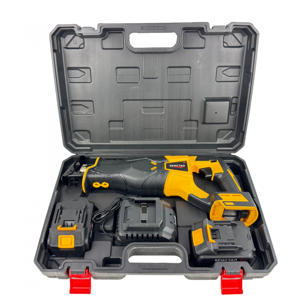 Fierastrau tip sabie cu acumulator DDT CRISTAL, 36V, Viteza Variabila, Adancime de Taiere 115mm Lemn, 8mm Otel, 12mm Aluminiu, 2x baterii 4.0Ah, încarcator + 4 panze diferite incluse [3]