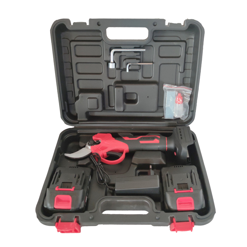 Foarfeca cu acumulator , vita de vie si crengi , 21 V , 3 Ah , Rosie [5]