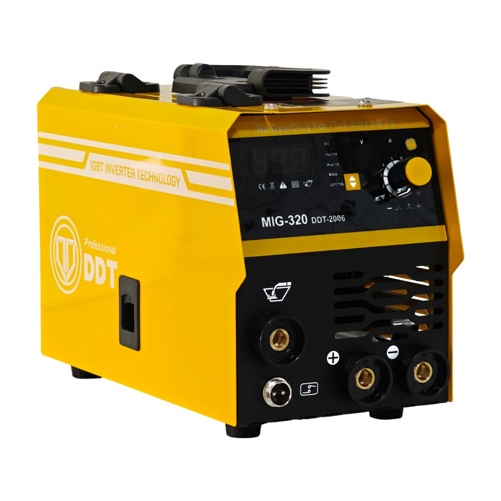 Invertor/Aparat de sudura MIG/MMA DDT PROFESIONAL cu Electrozi si Sarma,220 V, 320A + 4 Role Sarma 0.8-1.0 mm DDT [4]