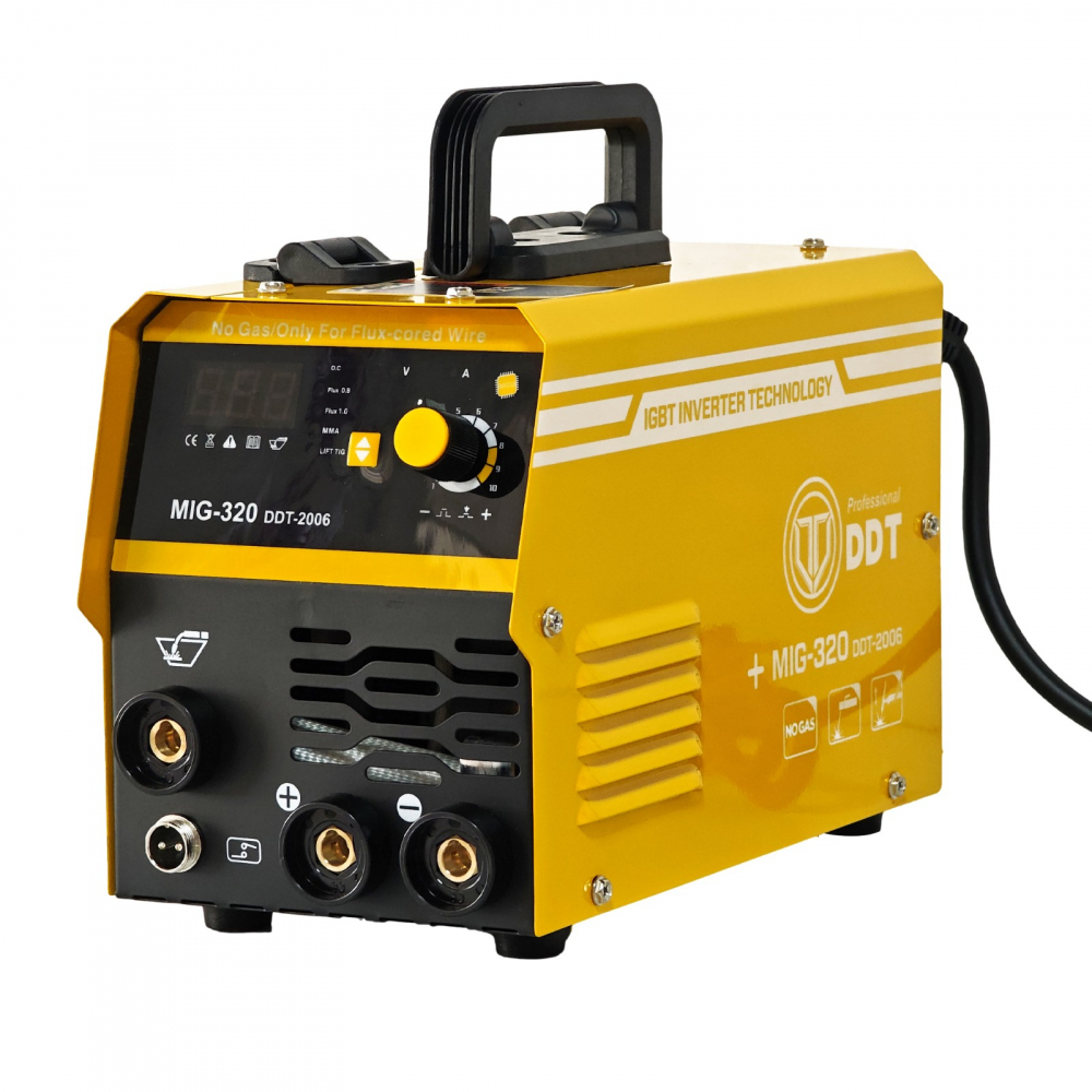 Invertor/Aparat de sudura MIG/MMA DDT PROFESIONAL cu Electrozi si Sarma,220 V, 320A + 4 Role Sarma 0.8-1.0 mm DDT [5]