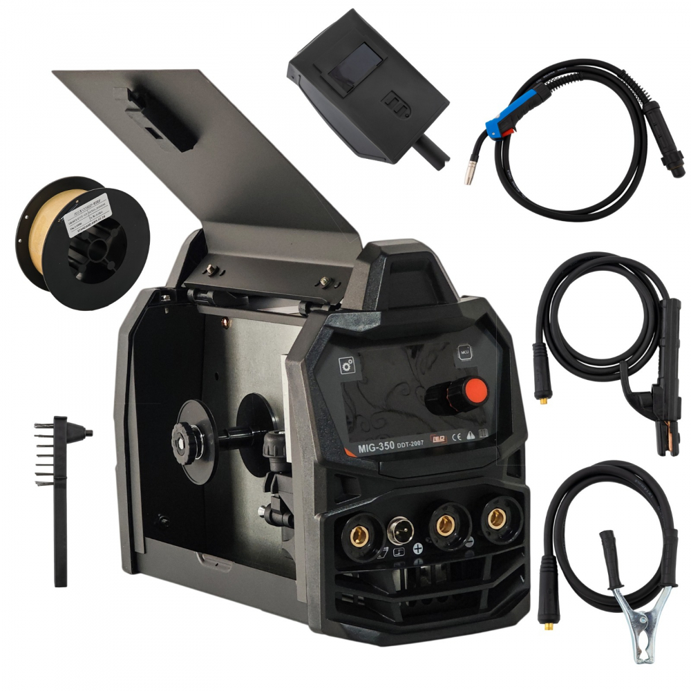 Invertor/Aparat de sudura MIG/MMA DDT PROFESIONAL cu Electrozi si Sarma, 220 V, 350A [1]