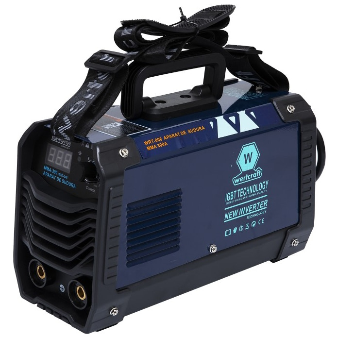 Invertor de sudura WertCraft WRT-006, 20-300 A amperaj, 230 V, 1.6-4 mm diametru electrod, MMA, IP21, funtie anti-lipire [3]