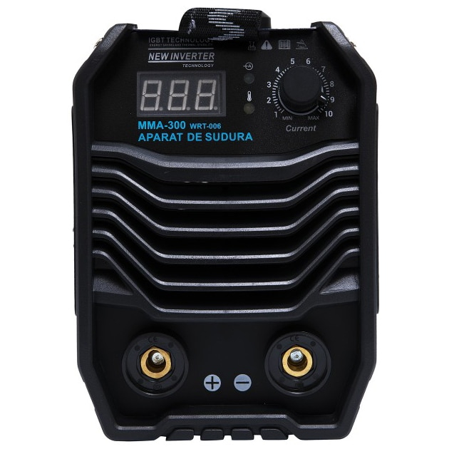 Invertor de sudura WertCraft WRT-006, 20-300 A amperaj, 230 V, 1.6-4 mm diametru electrod, MMA, IP21, funtie anti-lipire [4]