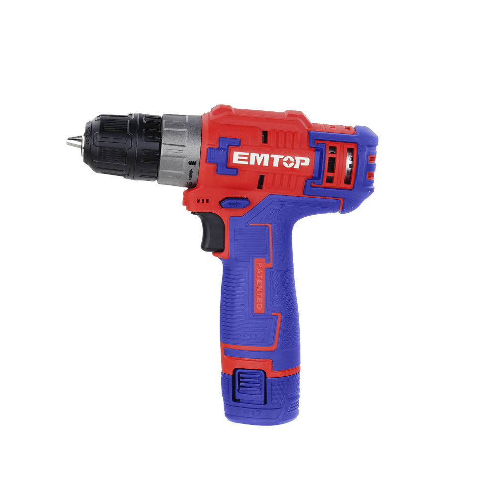 Masina de gaurit si insurubat cu impact, cu 1 baterie 1.5Ah, incarcare prin cablu tip C, 20Nm, fara incarcator - ECDL12510, EMTOP [4]