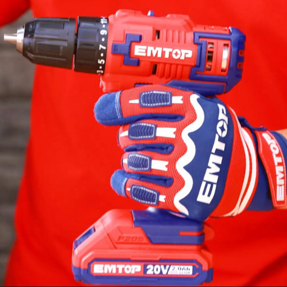 Masina de gaurit si insurubat cu 2 acumulatori 2.0AH, 55 accesorii, cutie de transport - ECDL200528, EMTOP [17]